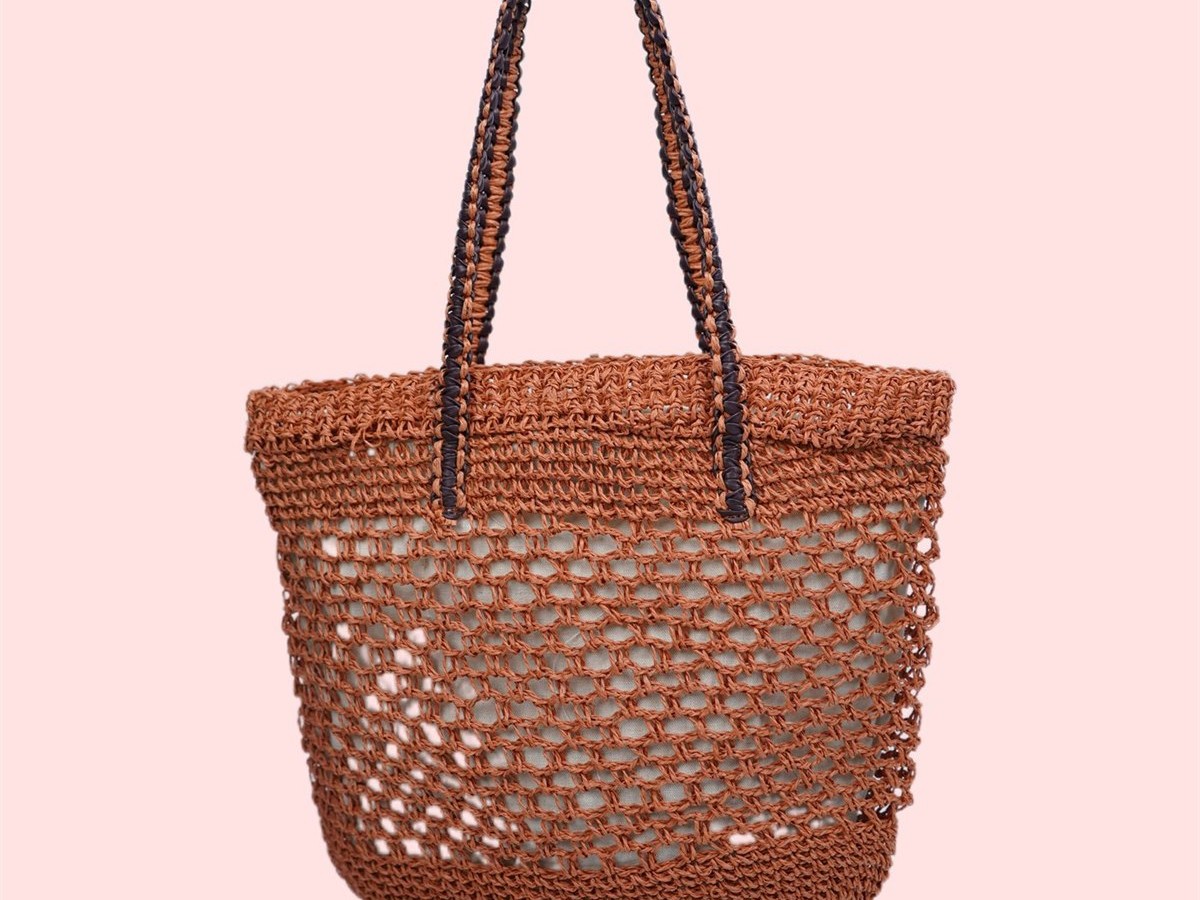 Woven material detail for Choose Cherry product direction