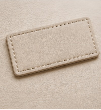 Embossed private label detail
