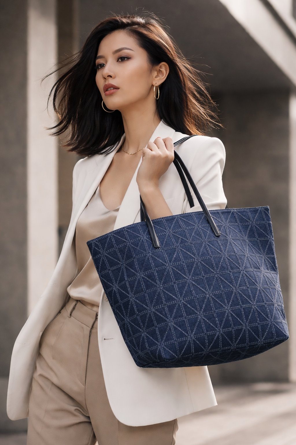 Choose Cherry handbag styled for an international collection
